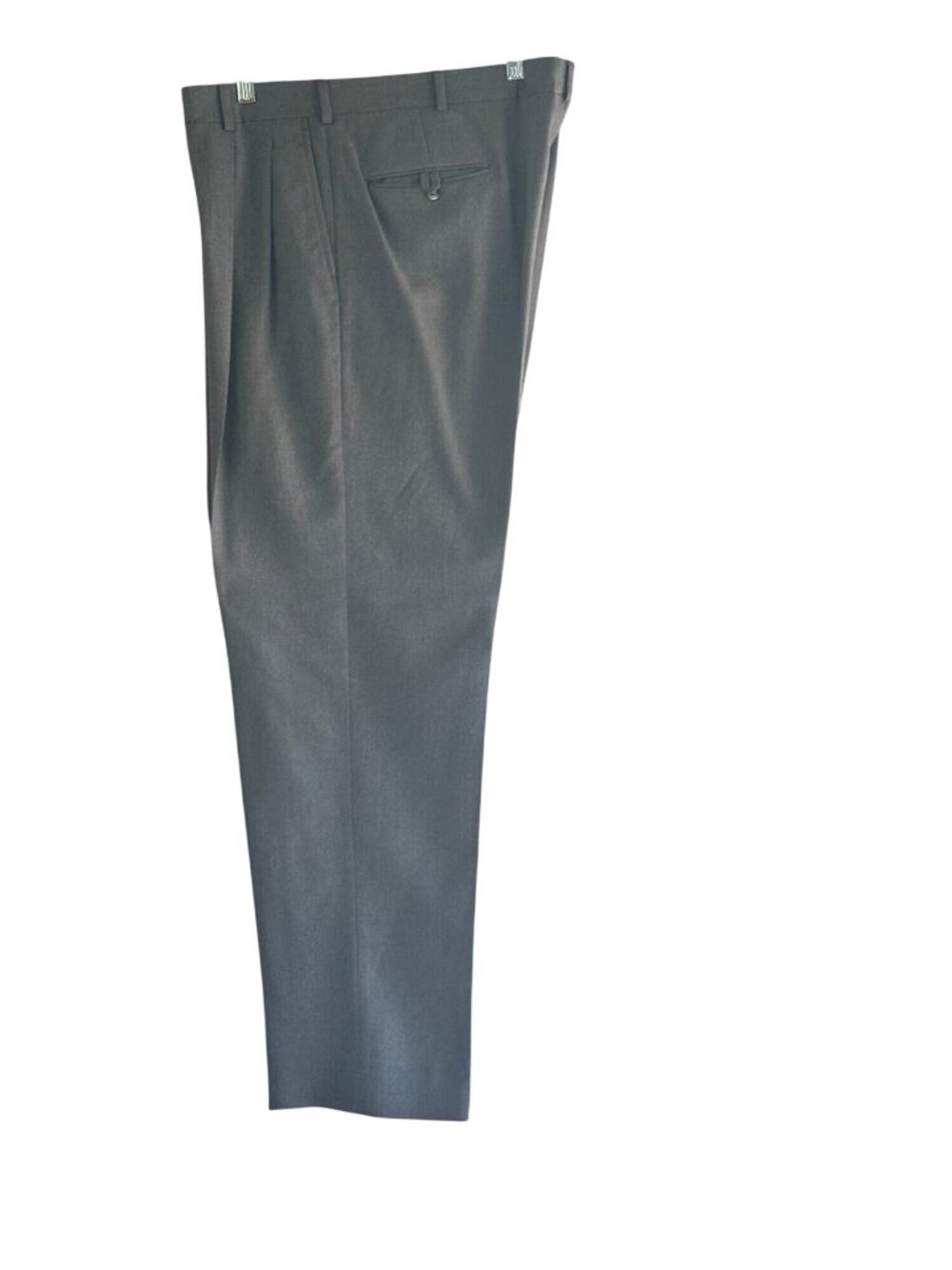 Bannister & Beale Size 38 Pure 100% Pure Wool Dress Slacks Grey - Picture 8 of 14